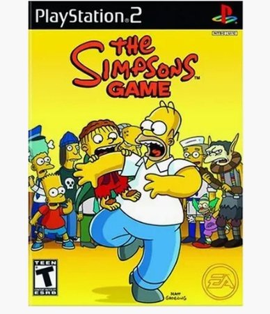 the Simpsons game ps2 Playstation 2 game videogame y2k