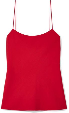 Biggings Stretch-silk Georgette Camisole - Red
