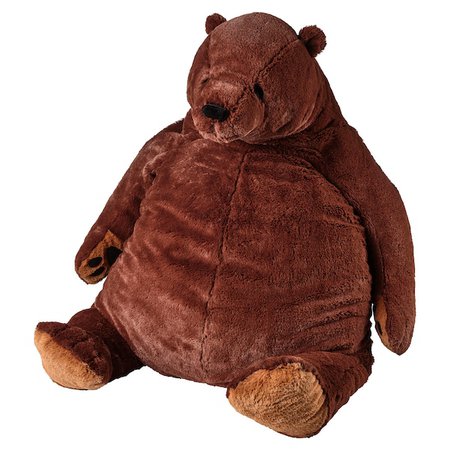 DJUNGELSKOG Soft toy, brown bear - IKEA