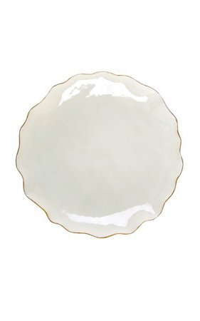 Set-Of-4, The Edition 94 X Joanna Ling Gold-Rimmed Frilly Porcelain Dinner Plate By The Edition 94 | Moda Operandi
