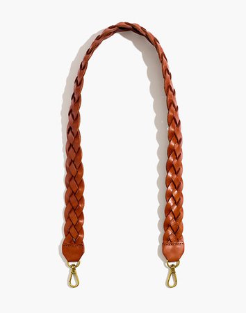 The Shoulder Bag Strap: Braided Leather Edition brown
