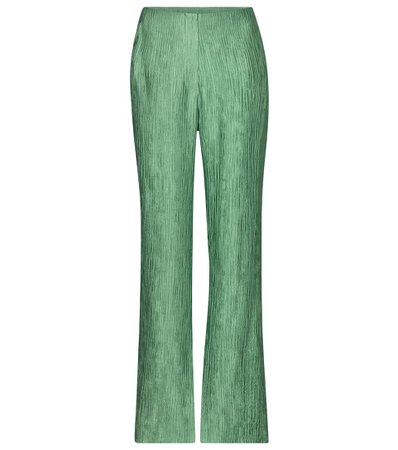 Nanushka - Tabbie plissé wide-leg pants | Mytheresa