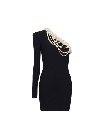 black cocktail pearl dress dresses