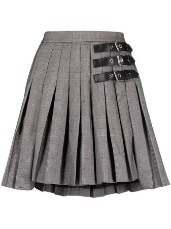 Rokh check-pattern Pleated Skirt - Farfetch
