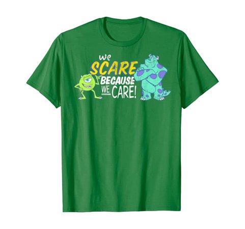 Amazon.com: Disney Monsters Inc. Scare We Care Graphic T-Shirt T-Shirt: Clothing