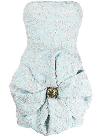 AREA strapless mini dress