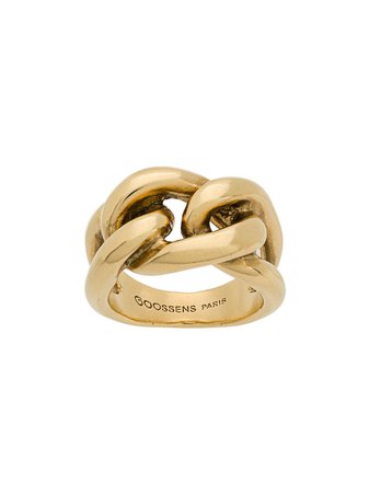 Shop gold Goossens Lhassa ring with Express Delivery - Farfetch