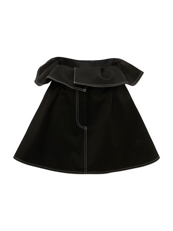 JW Anderson Foldover Waist Mini Skirt | SaksFifthAvenue