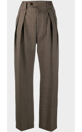 brown academia trousers
