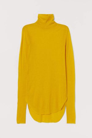 Airy Wool Top - Yellow
