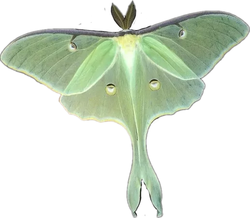 moth lunar moon butterfly green sticker by @softie2lily