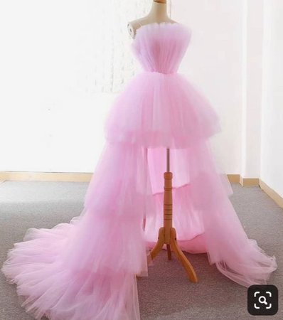 Pink Tulle High Low dress