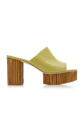 Judith Platform Leather Sandals By Cult Gaia | Moda Operandi