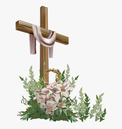 Free Easter Cross Clipart - Religious Easter Clipart, HD Png Download - kindpng