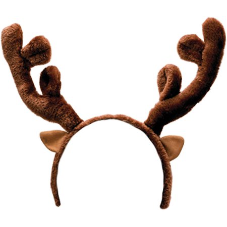 Plush Reindeer Antlers Headband | Party City