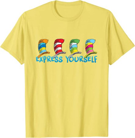 Dr. Seuss Express Yourself T-Shirt : Clothing, Shoes & Jewelry