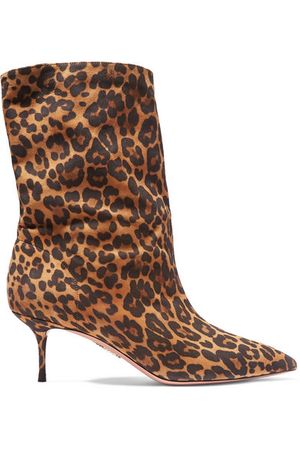 Aquazzura | Very Boogie 60 leopard-print suede ankle boots | NET-A-PORTER.COM