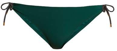 Tie Side Low Rise Bikini Briefs - Womens - Green