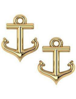 Anchor stud earrings