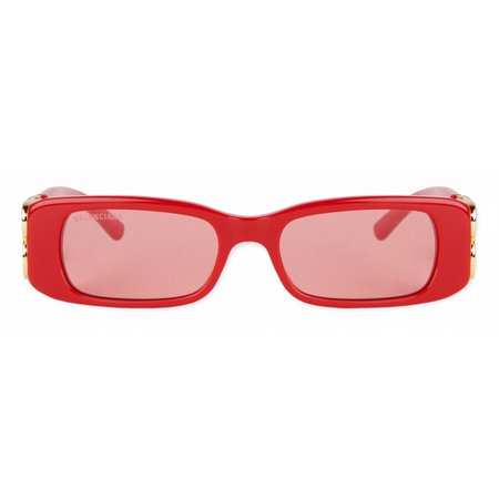 Balenciaga - Dynasty Rectangle Sunglasses - Red - Sunglasses - Balenciaga Eyewear - Avvenice