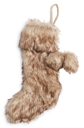 Nordstrom Serene Faux Fur Christmas Stocking | Nordstrom