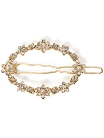 Marchesa Notte Floral crystal-embellished Hair Pin - Farfetch
