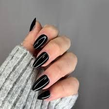 black stiletto nails - Google Search