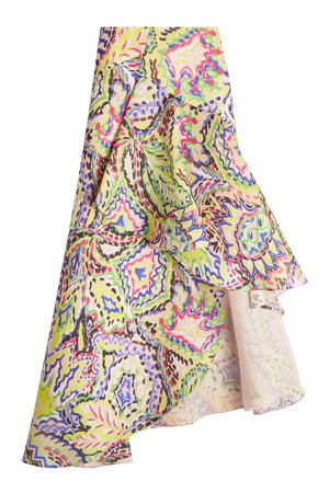 Asymmetric Silk Skirt Gr. FR 36
