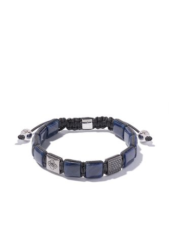 Shamballa Jewels 18kt white & black gold, sapphire and diamond Lock bracelet £11,338 - Buy Online - Mobile Friendly, Fast Delivery