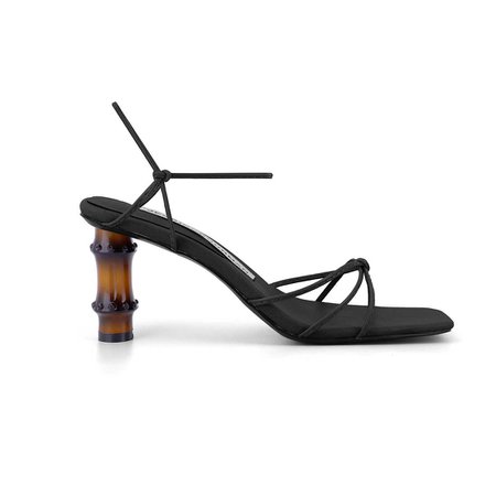 JESSICABUURMAN – TELKA Sculptured Heel Leather Sandals - 7cm