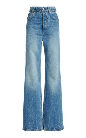 Rigid High-Rise Bootcut Jeans By Paco Rabanne | Moda Operandi