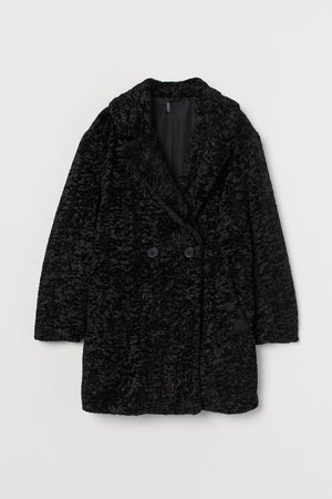 Teddy Bear Coat - Black - Ladies | H&M US