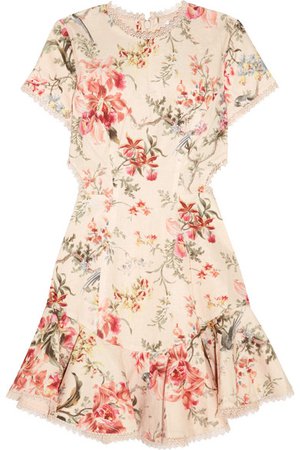 Zimmermann | Mercer floral-print mini dress