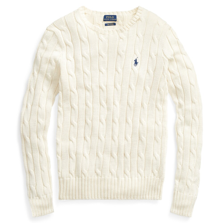 white Ralph lauren sweater