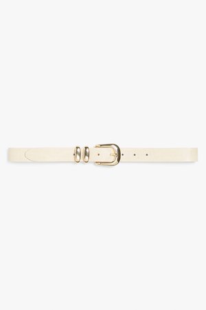 Faux leather belt - Beige - Belts - Monki WW