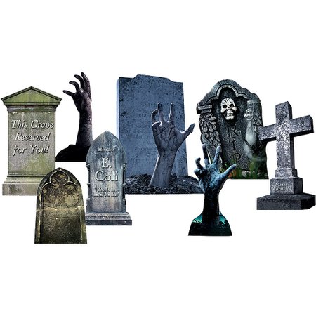Hands Tombstone Outdoor Decor Set 16pc | Party City