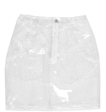 Clear Mini Skirt