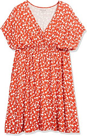 Amazon.com: Amazon Essentials Women's Surplice Dress (Available in Plus Size) : Clothing, Shoes & Jewelry