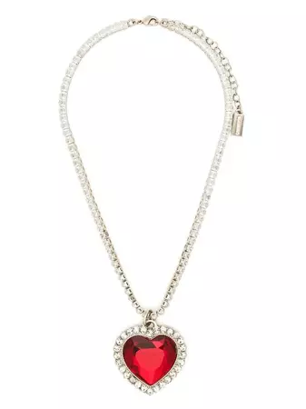 VETEMENTS Crystal heart-shaped Necklace - Farfetch