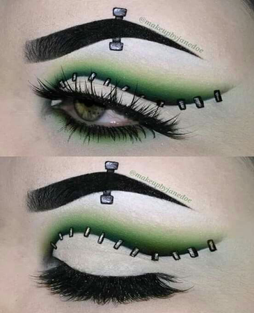 Frankenstein eye makeup