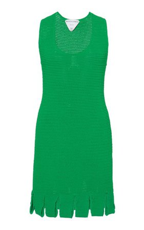 Carwash-Hem Cotton-Blend Mesh Mini Dress By Bottega Veneta | Moda Operandi