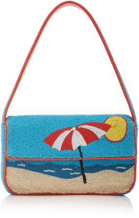Tommy Beaded Beach Shoulder Bag