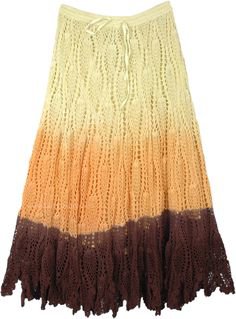 crochet maxi skirt