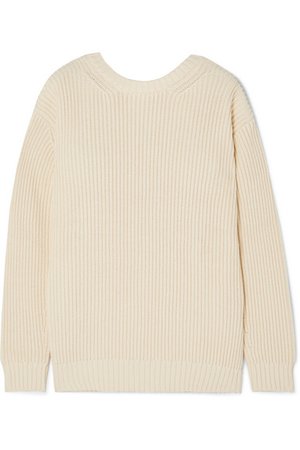 Chinti and Parker | Weekend ribbed cotton sweater | NET-A-PORTER.COM