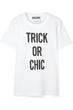 Moschino | Printed cotton-jersey T-shirt | NET-A-PORTER.COM