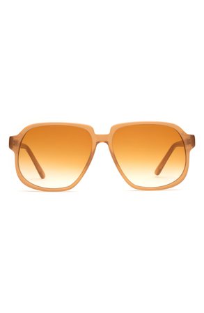 Lu Goldie Delphine 54mm Square Sunglasses