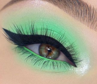 Neon Green Eye Makeup