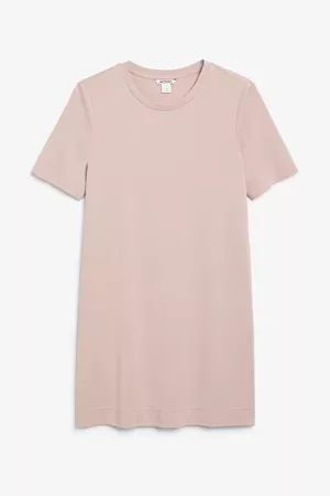 Super-soft t-shirt dress - Light pink - Dresses - Monki WW