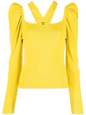 TWINSET cut-out Knitted Top - Farfetch