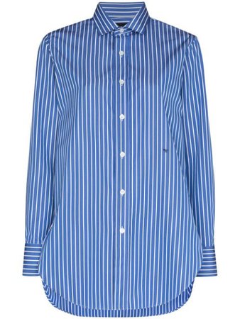 HommeGirls vertical-stripe Cotton Shirt - Farfetch